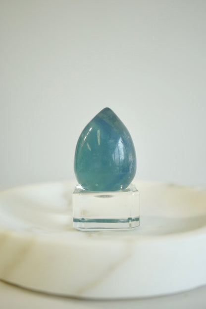 巴西藍綠螢石蛋 Brazil Fluorite egg - ART OF GEM 