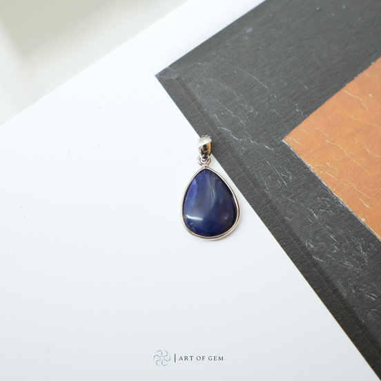 藍舒俱徠吊墜 (配 925 銀鏈) - ART OF GEM 