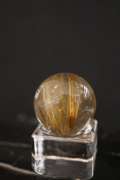 金髮晶球 Golden Rutiled Quartz Sphere - ART OF GEM 