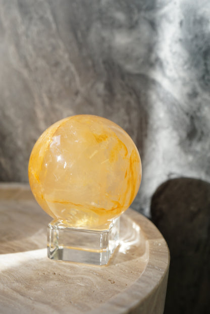 黄金治癒者/黃膠花球 Golden Healer Sphere - ART OF GEM 