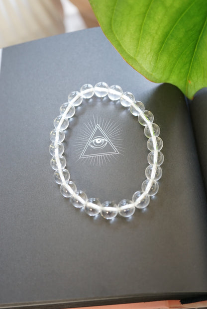 印度喜馬拉雅白水晶手串 (8mm) India Himalayan White Quartz Bracelet (8mm) - ART OF GEM 