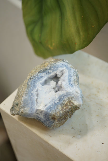 南非藍紋瑪瑙原石 Raw Blue Lace Agate - ART OF GEM 