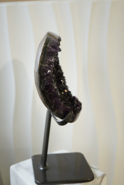 極濃「黑紫」頂級烏拉圭紫水晶Uruguay Amethyst - ART OF GEM 