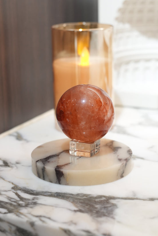 Red Hematoid Quartz Sphere