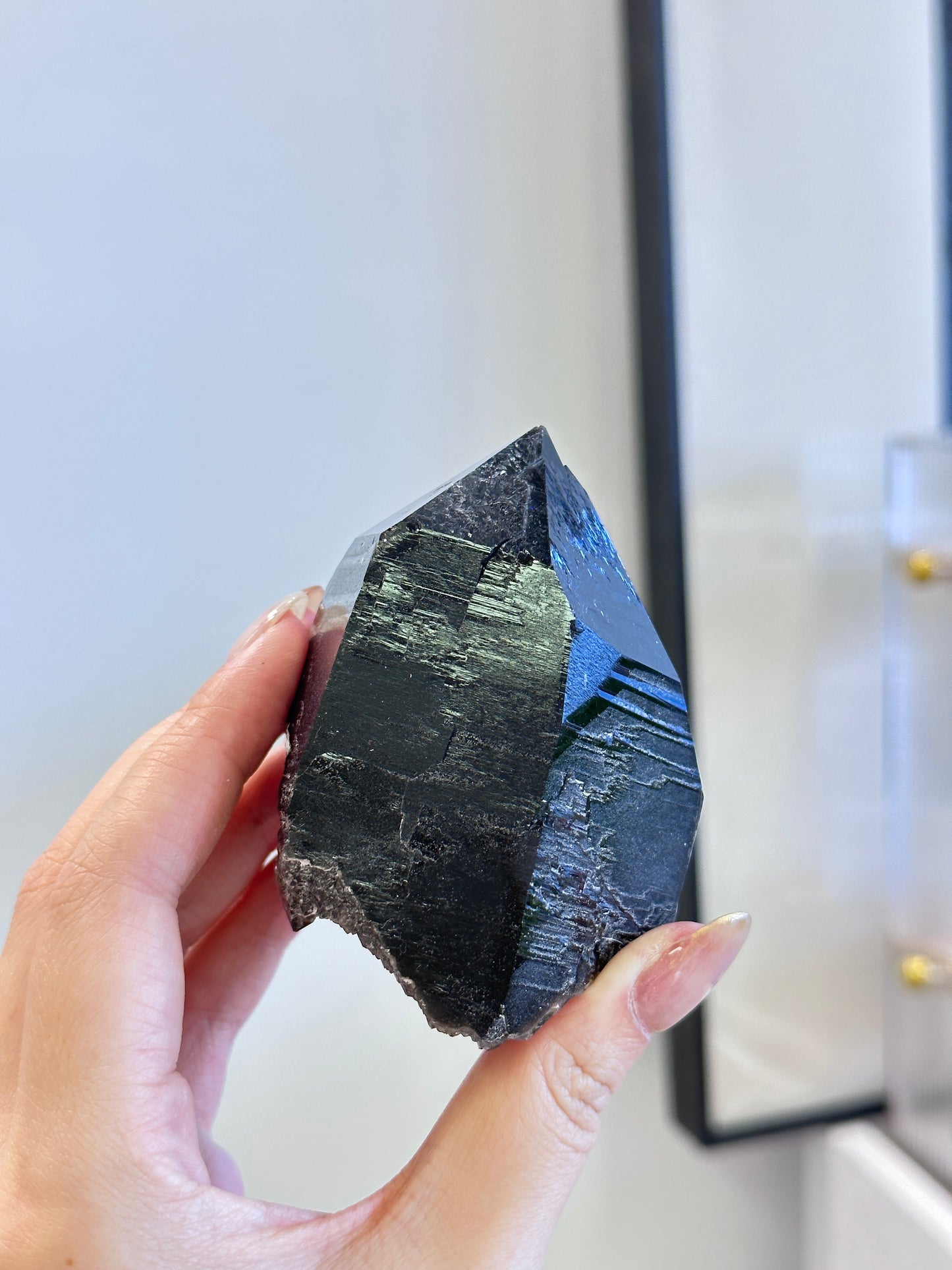 巴西亮面黑水晶單晶Brazil Black Quartz