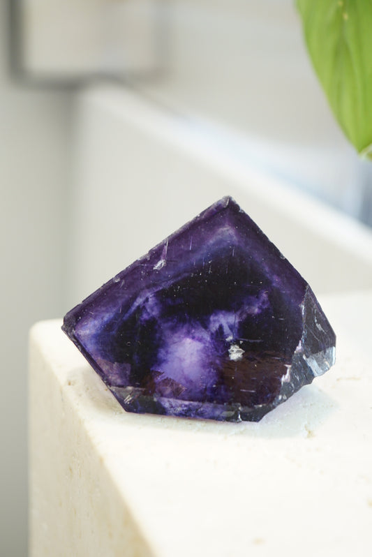 收藏級香花嶺紫螢石 Raw Purple Fluorite from Xianghualing