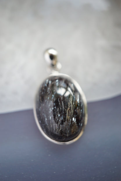 黑超七吊墜（配925 銀鏈） super seven pendant（with 925 Silver Necklace) - ART OF GEM 