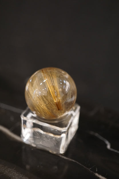 金髮晶球 Golden Rutiled Quartz Sphere - ART OF GEM 