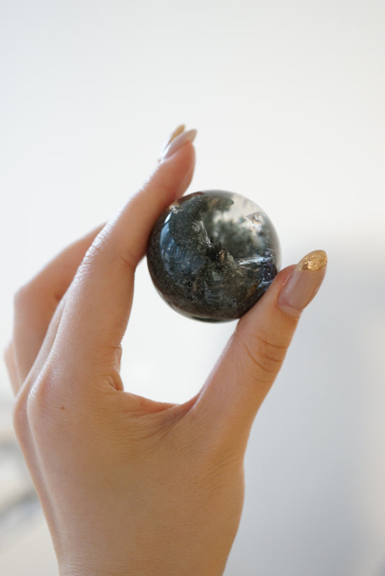 潑墨感彩虹綠幽靈球 - ART OF GEM 