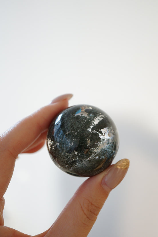 潑墨感彩虹綠幽靈球 - ART OF GEM 