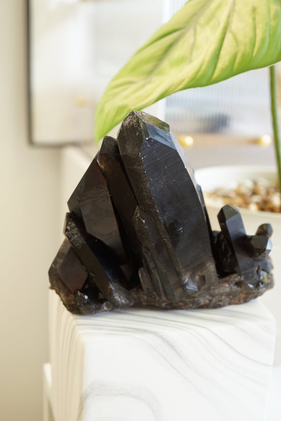 巴西黑水晶簇 - ART OF GEM 