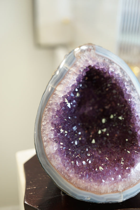 烏拉圭酒紅色調紫水晶洞 - ART OF GEM