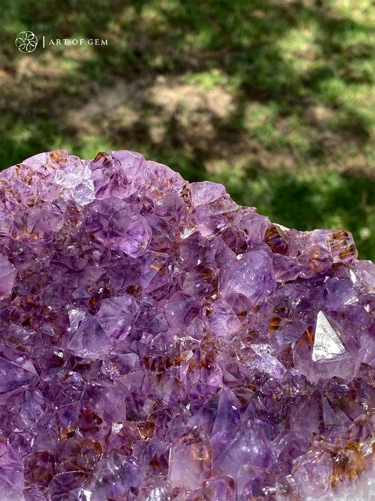 巴西深紫紫鈦晶簇 - ART OF GEM 