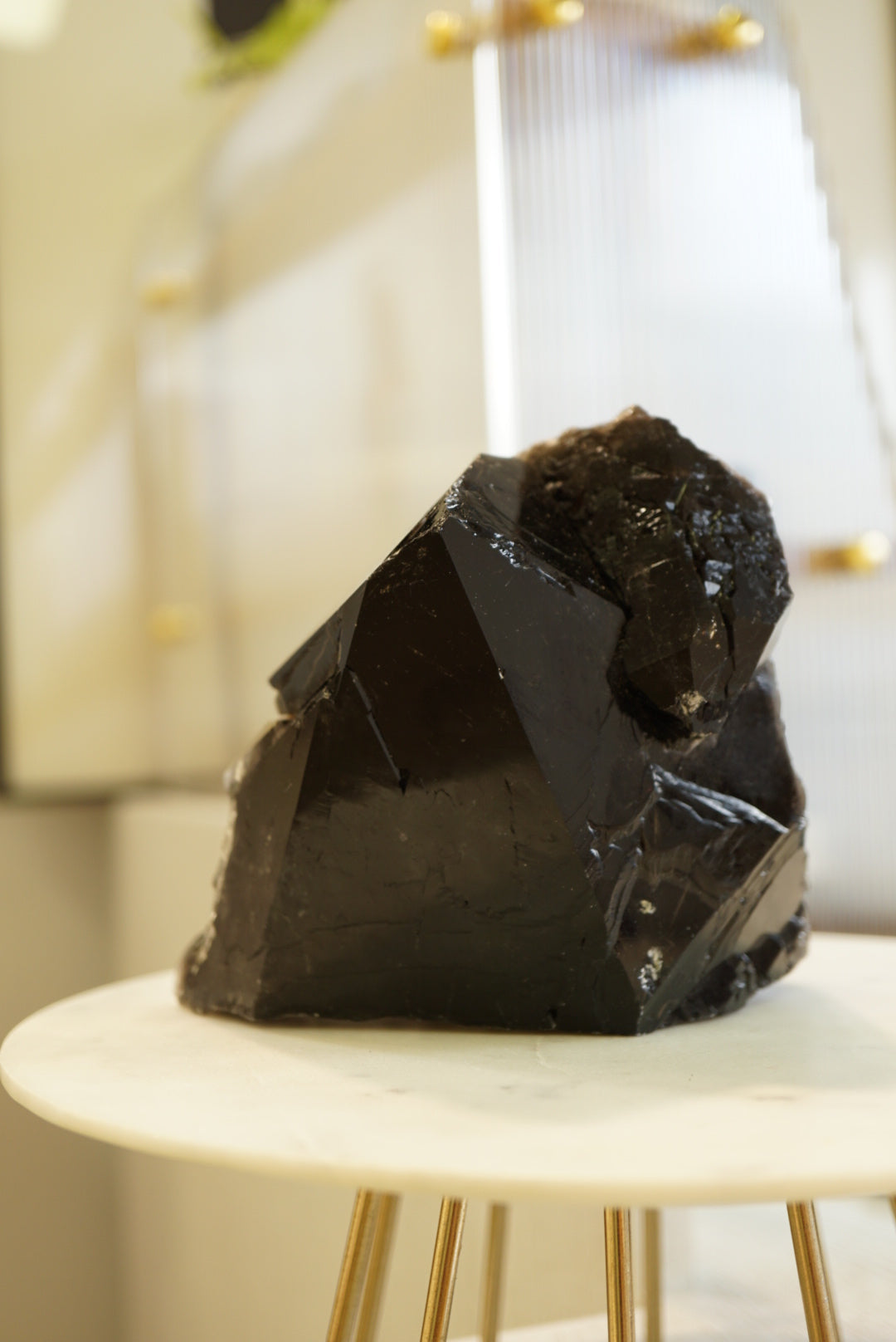 巴西黑水晶鱷魚骨幹 - ART OF GEM 