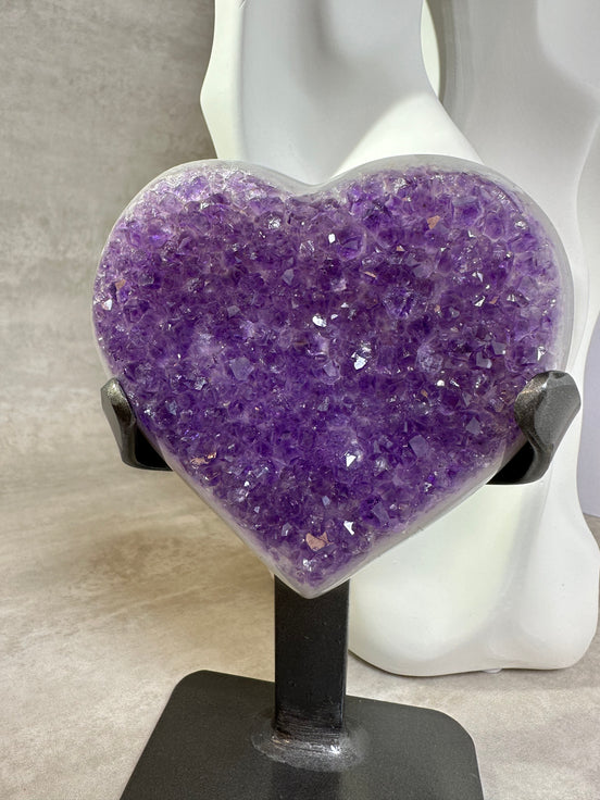 烏拉圭瑪瑙紫晶心心 - ART OF GEM 