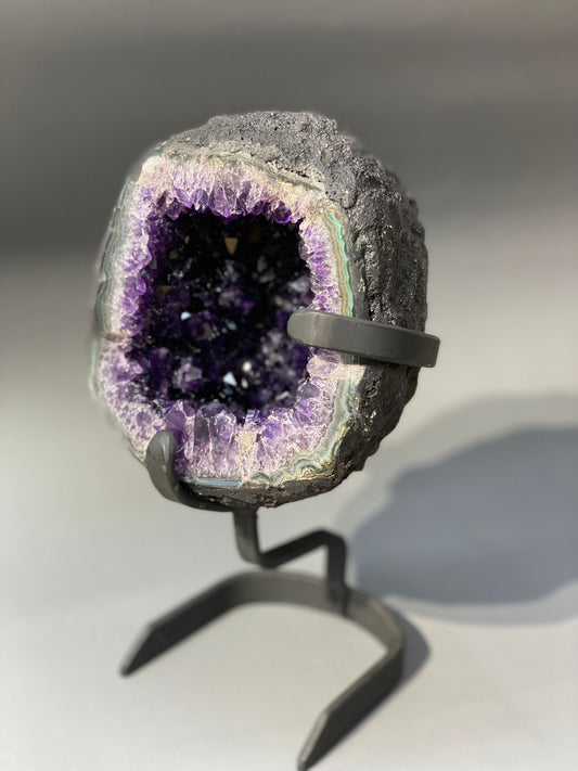 烏拉圭瑪瑙邊帝王紫紫晶洞 - ART OF GEM 