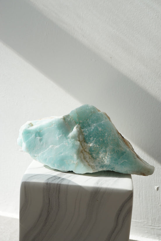 藍加勒比方解石原石 - ART OF GEM 