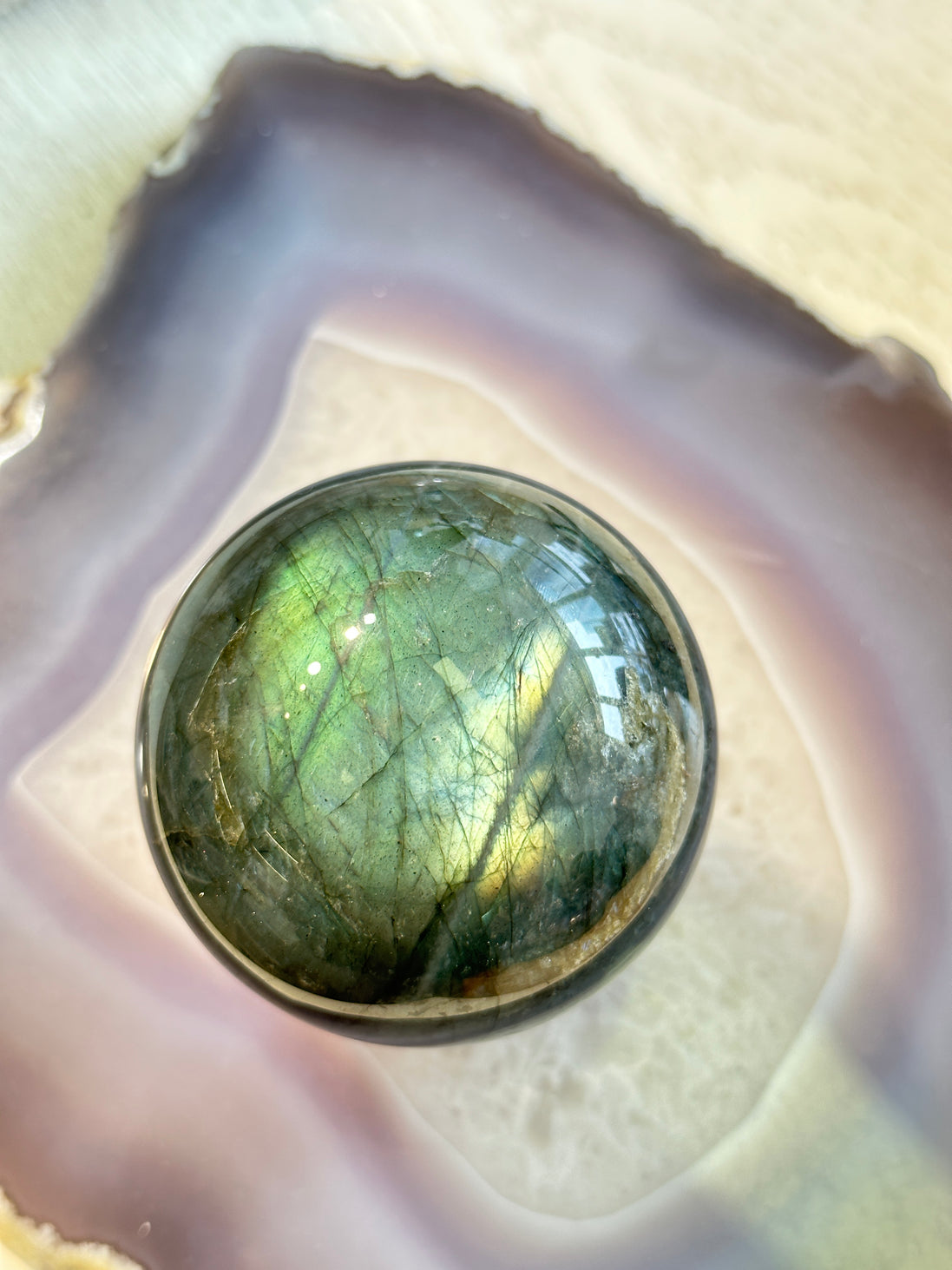 藍光拉長石球 - ART OF GEM 