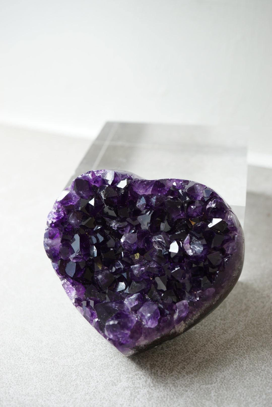 烏拉圭頂級帝王紫紫晶心心 - ART OF GEM 