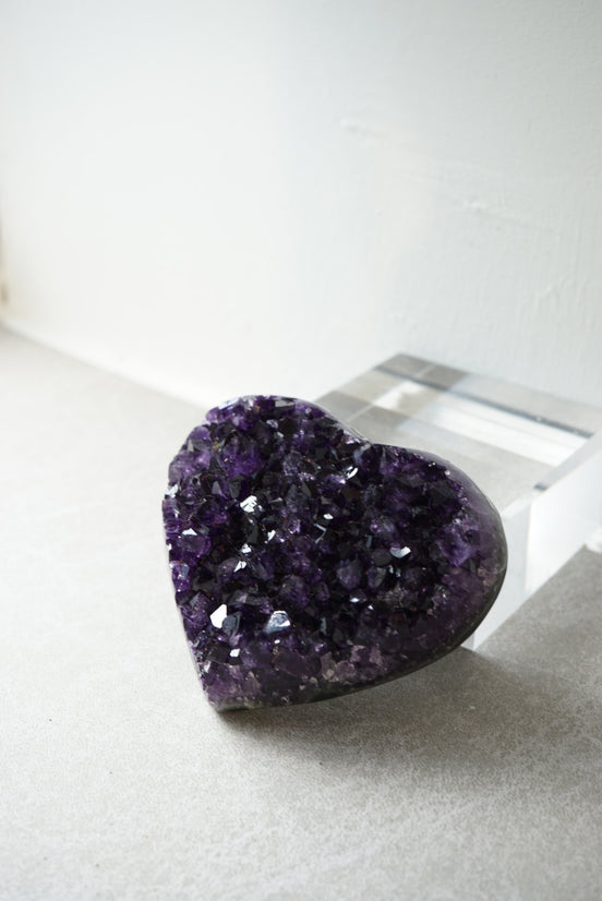 烏拉圭頂級帝王紫紫晶心心 - ART OF GEM 