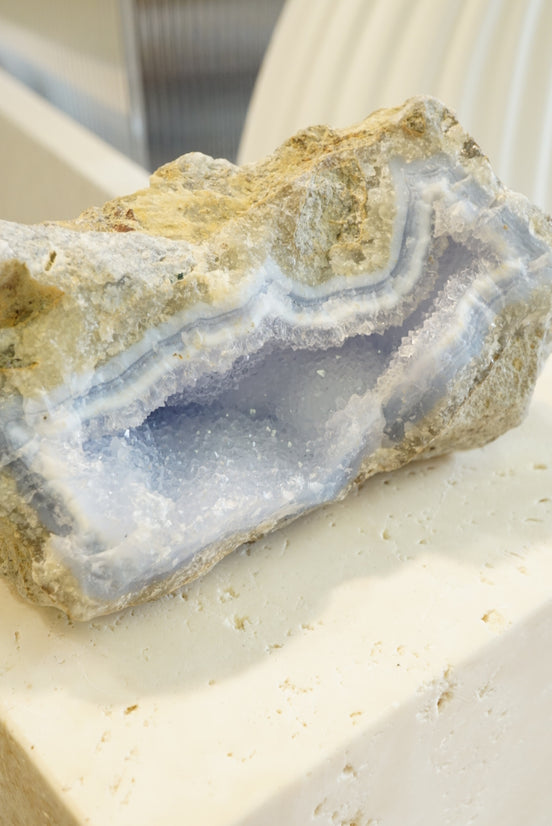 南非藍紋瑪瑙原石 - ART OF GEM 