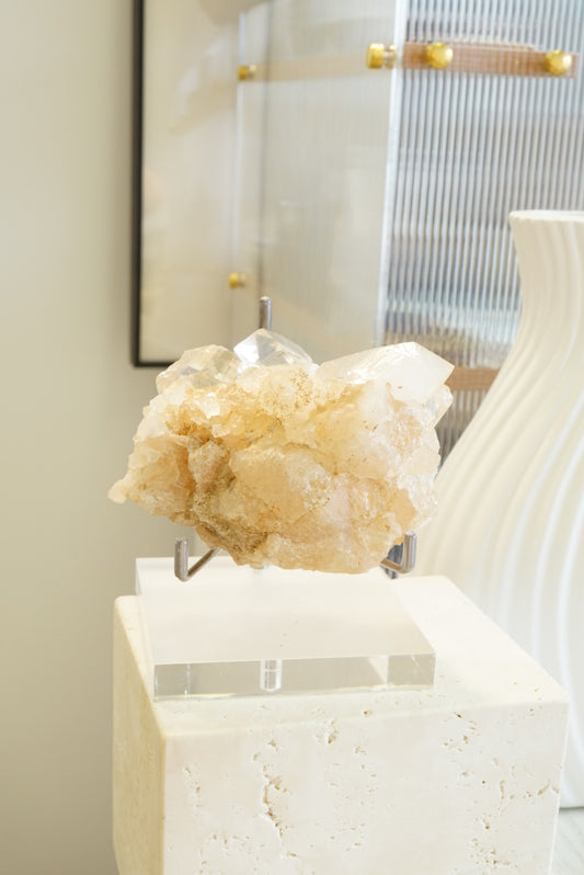 黃金印度喜馬拉雅白水晶簇 - ART OF GEM