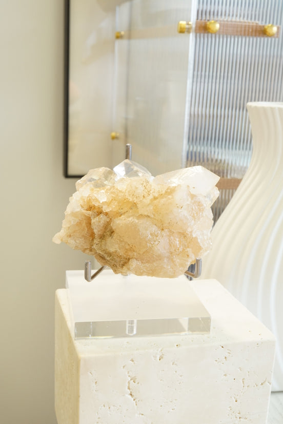 黃金印度喜馬拉雅白水晶簇 - ART OF GEM 