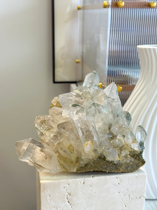 印度喜馬拉雅綠幽靈水晶簇 - ART OF GEM 