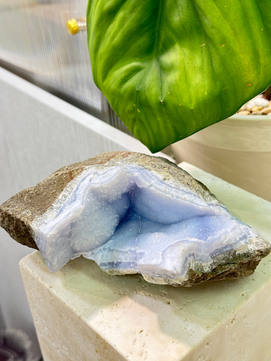 南非藍紋瑪瑙原石 - ART OF GEM 