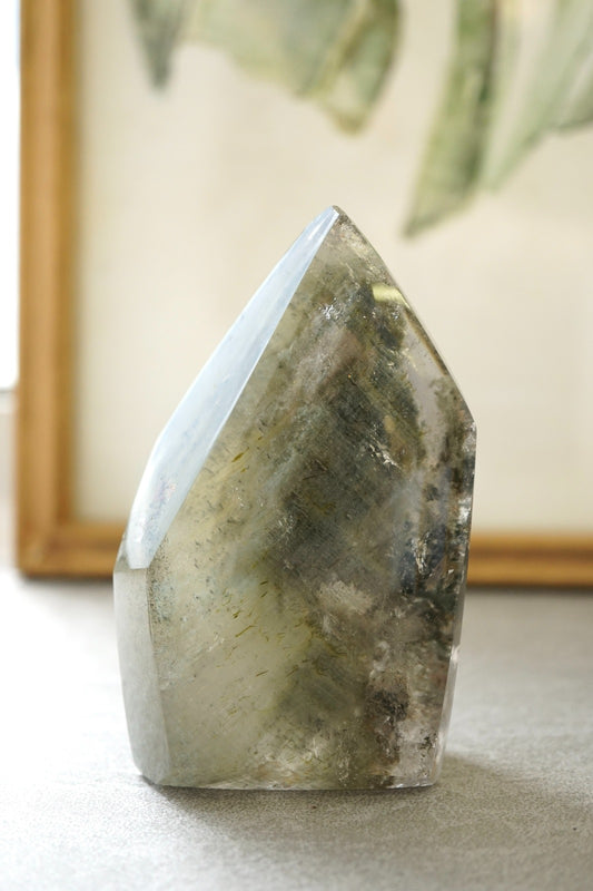 巴西綠幽靈共生綠碧璽 - ART OF GEM 