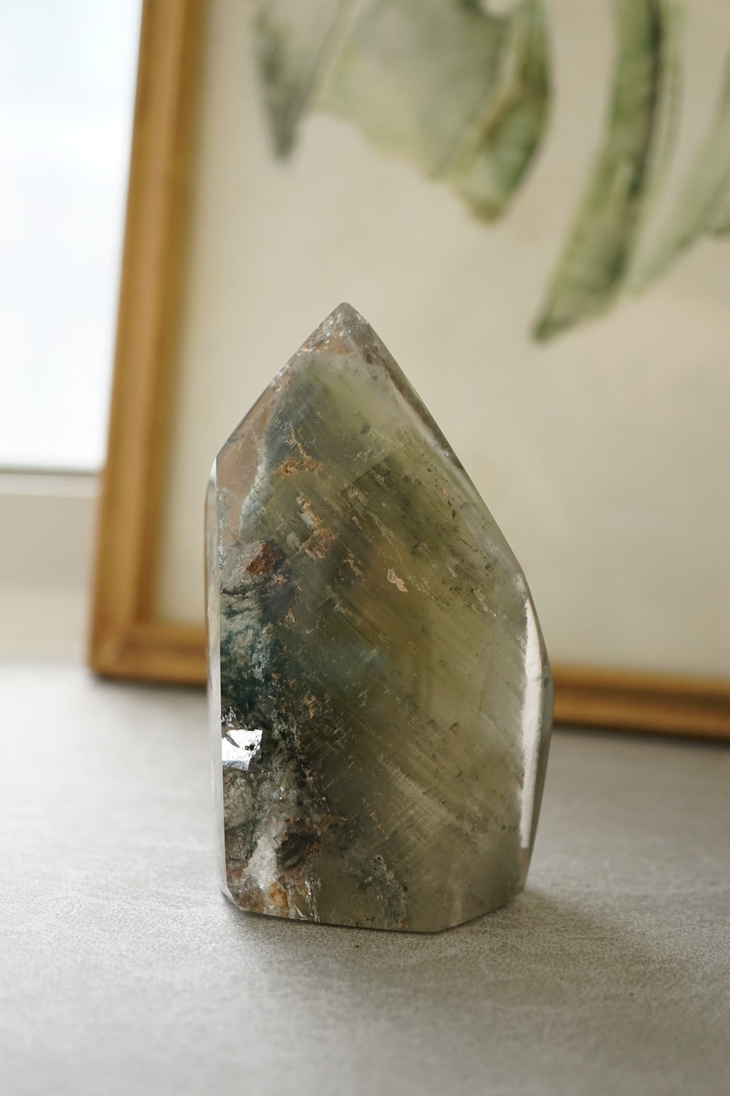 巴西綠幽靈共生綠碧璽 - ART OF GEM 