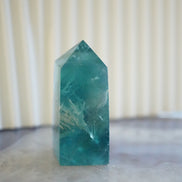 綠羽毛螢石柱 - ART OF GEM 