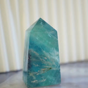 綠羽毛螢石柱 - ART OF GEM 