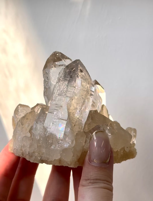 黃金印度喜馬拉雅白水晶簇 - ART OF GEM