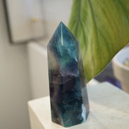 巴西藍紫綠色螢石柱 - ART OF GEM 