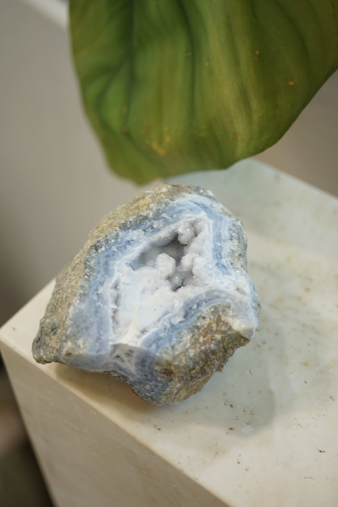 南非藍紋瑪瑙原石 - ART OF GEM 