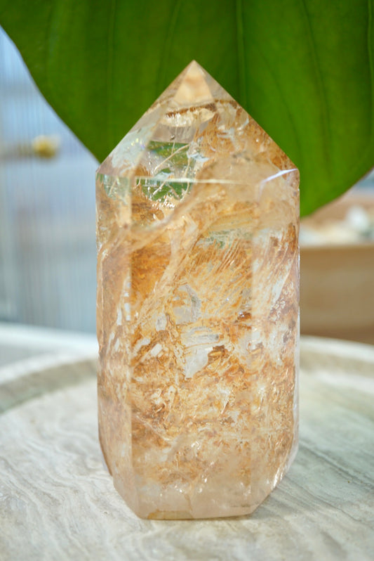 巴基斯坦紅泥骸骨水晶柱 - ART OF GEM