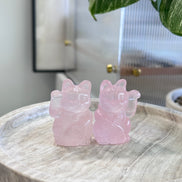 原創設計 | 粉晶招財貓 [愛情及人緣能量] - ART OF GEM 