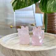 原創設計 | 粉晶招財貓 [愛情及人緣能量] - ART OF GEM 