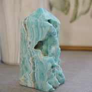 半打磨藍霰石/ 藍文石柱 - ART OF GEM 