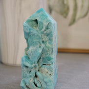 半打磨藍霰石/ 藍文石柱 - ART OF GEM 