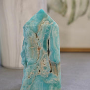 半打磨藍霰石/ 藍文石柱 - ART OF GEM 