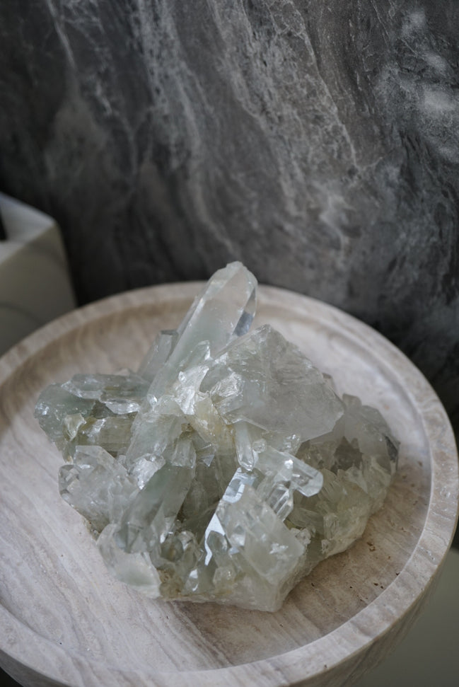 巴西綠幽靈水晶簇 - ART OF GEM 