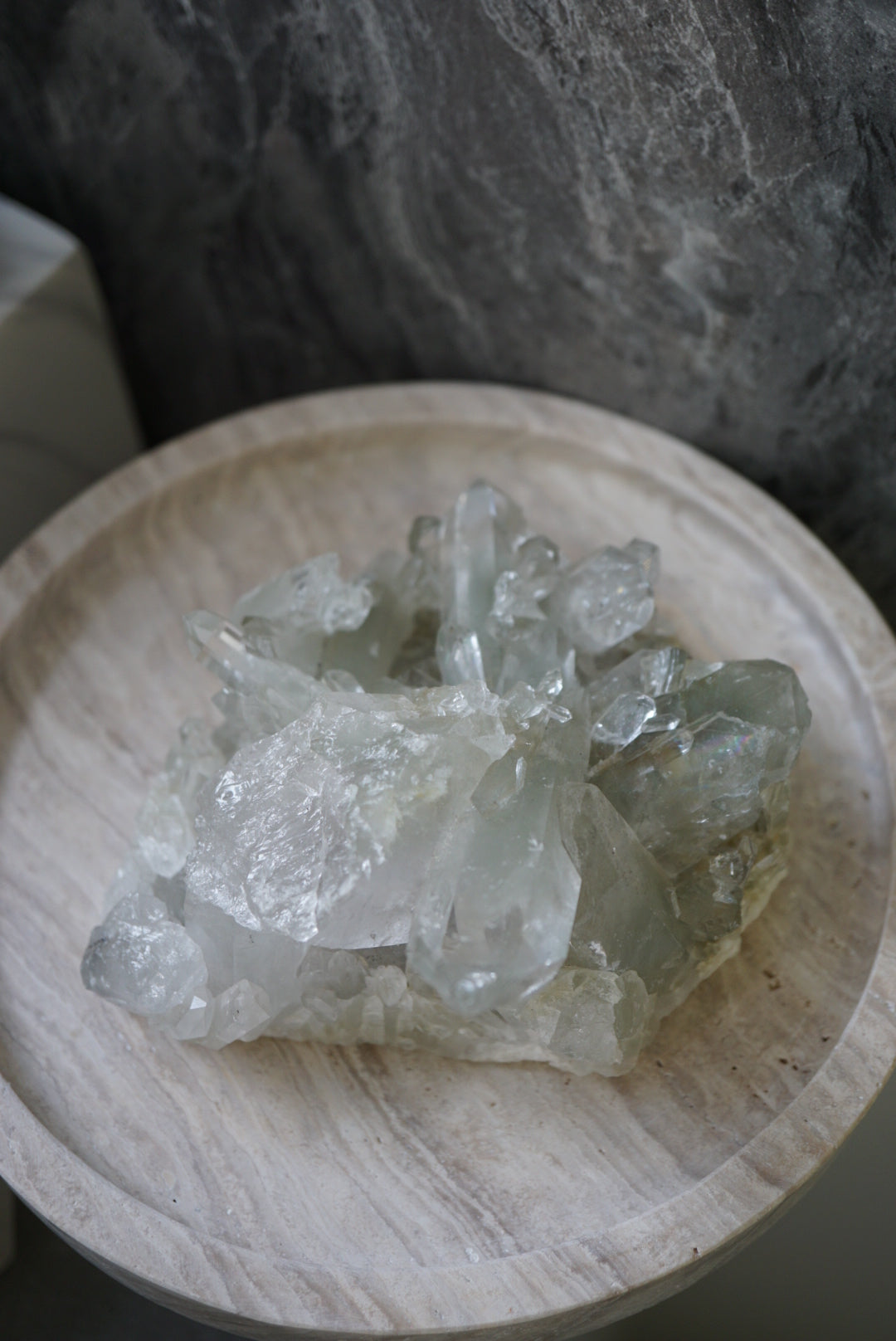 巴西綠幽靈水晶簇 - ART OF GEM 