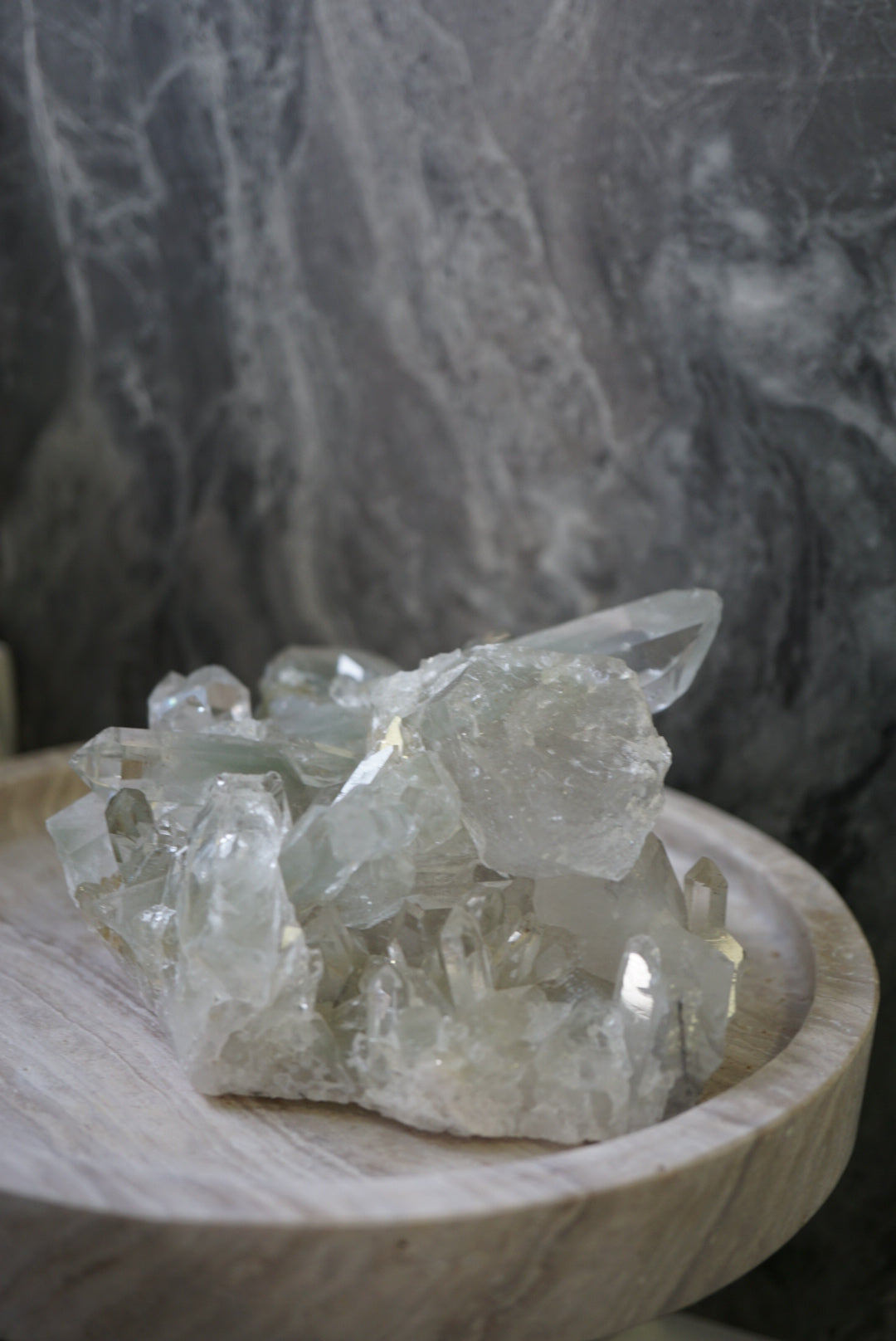 巴西綠幽靈水晶簇 - ART OF GEM 