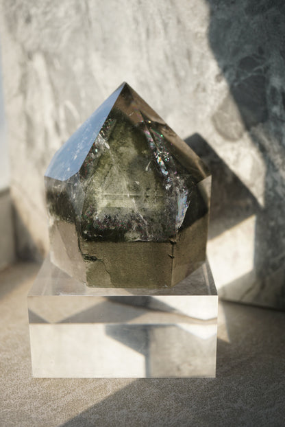 巴西綠幽靈柱帶金字塔 - ART OF GEM 