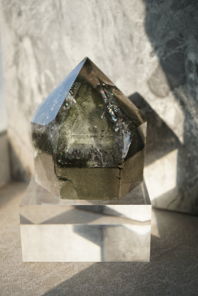 巴西綠幽靈柱帶金字塔 - ART OF GEM 