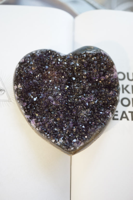 烏拉圭帝王紫紫晶心心 - ART OF GEM 