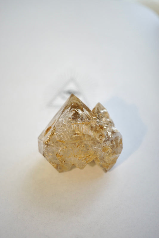 巴基斯坦城堡雙尖黃泥骸骨水晶 - ART OF GEM 