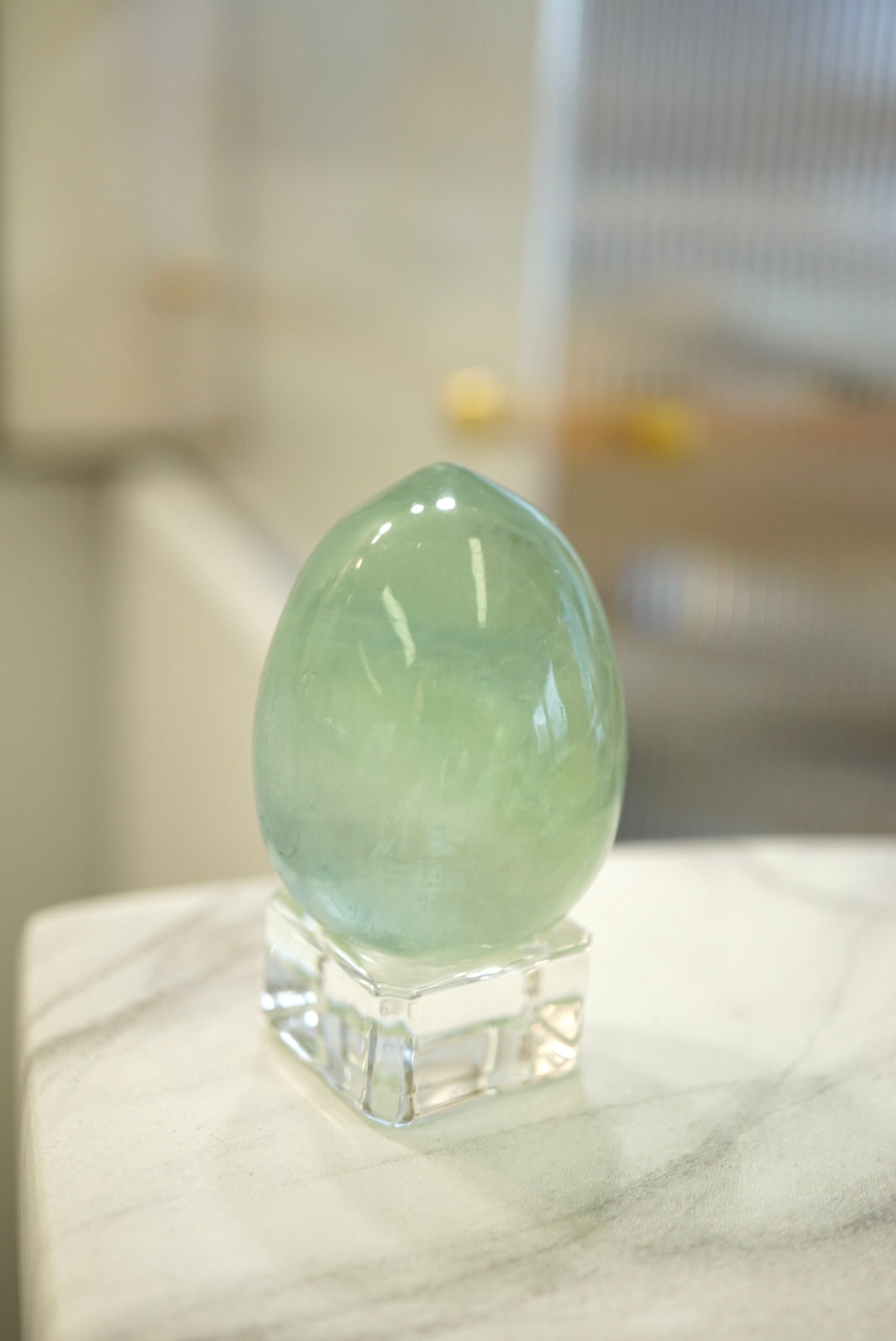 巴西綠螢石蛋 - ART OF GEM 